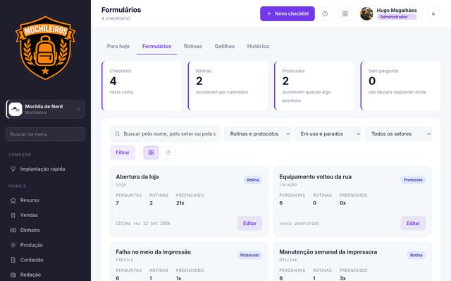 Modelo de Formulário